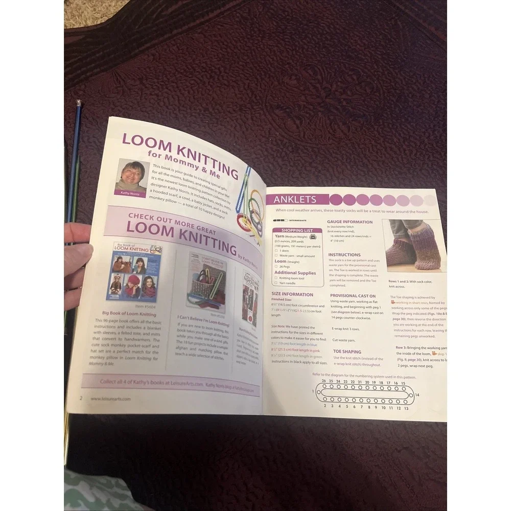 Loom Knitting for Mommy and Me Paperback By Leisure Arts Beginner Knit